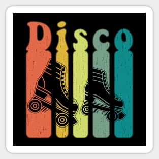 1970s 1980s Costume - Roller Skates - Orange/Green 'Disco' design Sticker